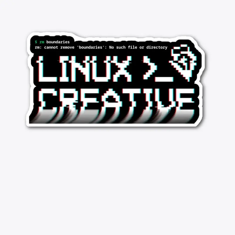 LinuxCreative rm boundaries Sticker